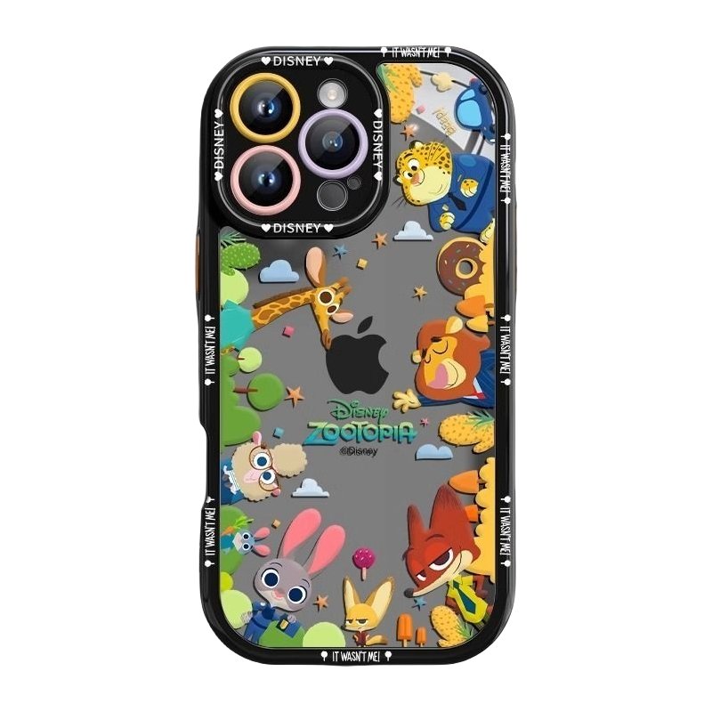Zootopia-Themed Phone Case Full Lens Coverage High Transparency Shockproof