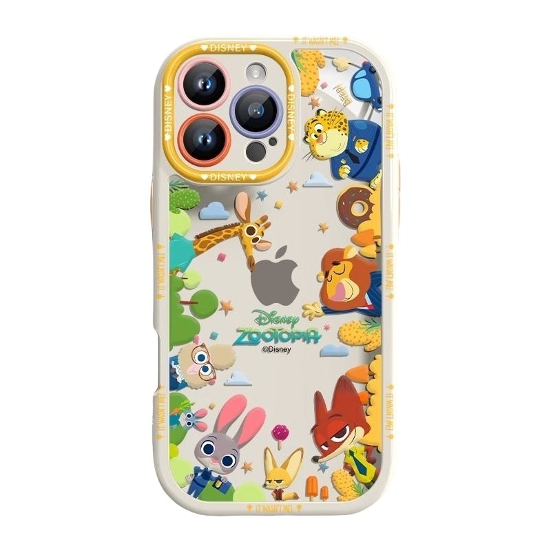 Zootopia-Themed Phone Case Full Lens Coverage High Transparency Shockproof