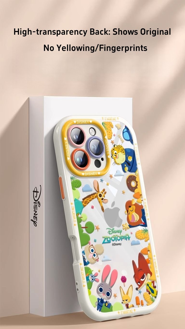 Zootopia-Themed Phone Case Full Lens Coverage High Transparency Shockproof