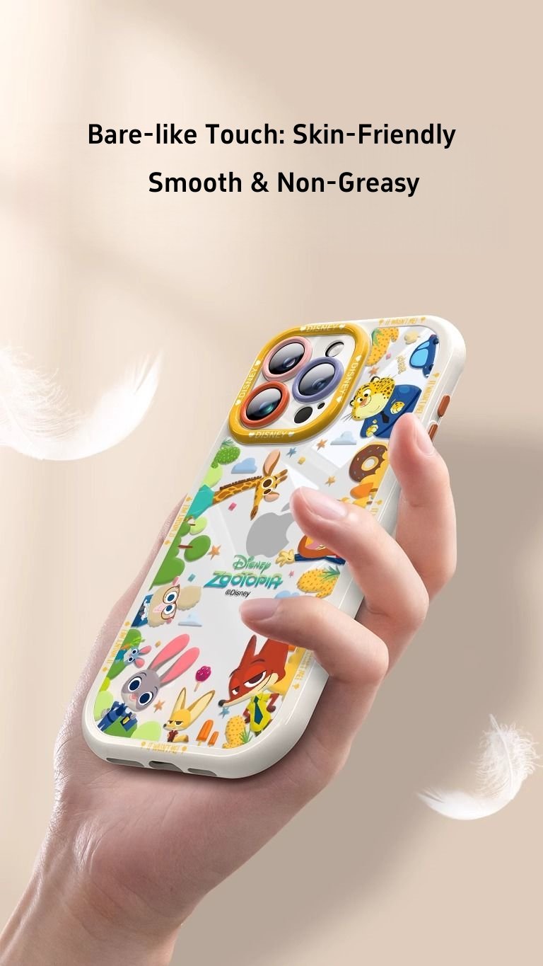Zootopia-Themed Phone Case Full Lens Coverage High Transparency Shockproof