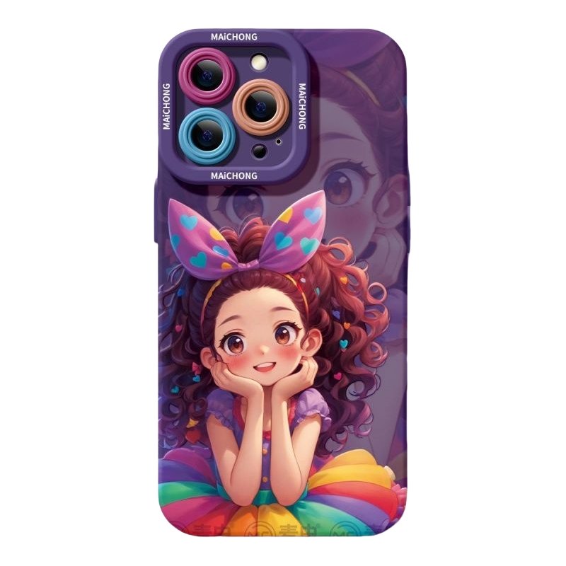 Cute Girl Silicone Phone Case | XS Drop - Proof, Style Meets Protection