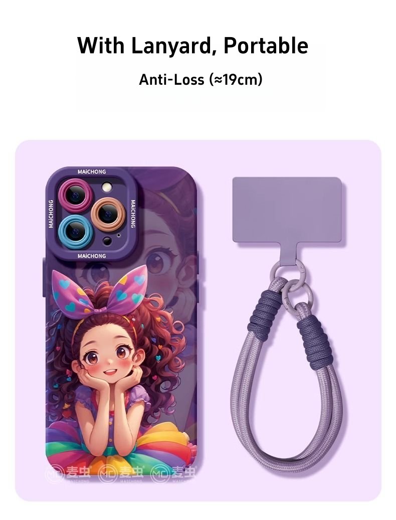 Cute Girl Silicone Phone Case | XS Drop - Proof, Style Meets Protection