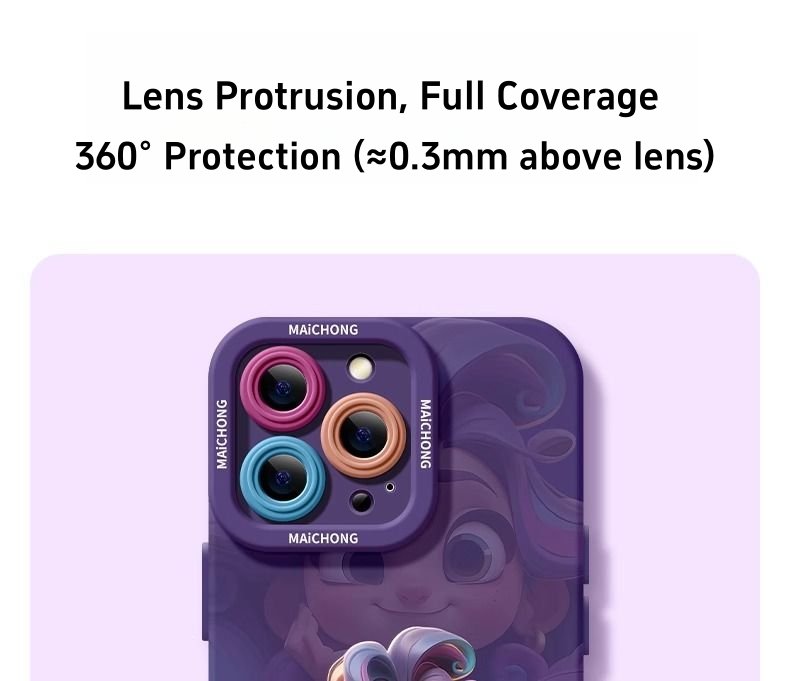 Cute Girl Silicone Phone Case | XS Drop - Proof, Style Meets Protection