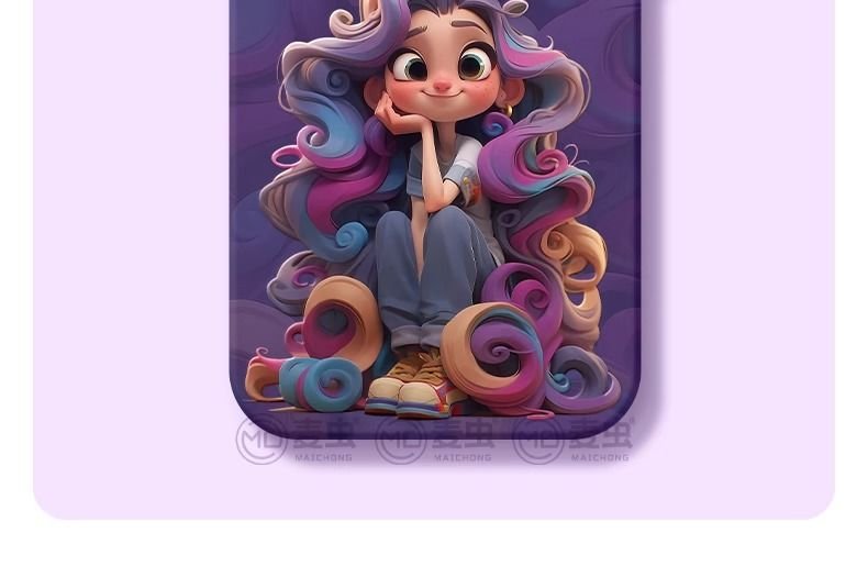 Cute Girl Silicone Phone Case | XS Drop - Proof, Style Meets Protection