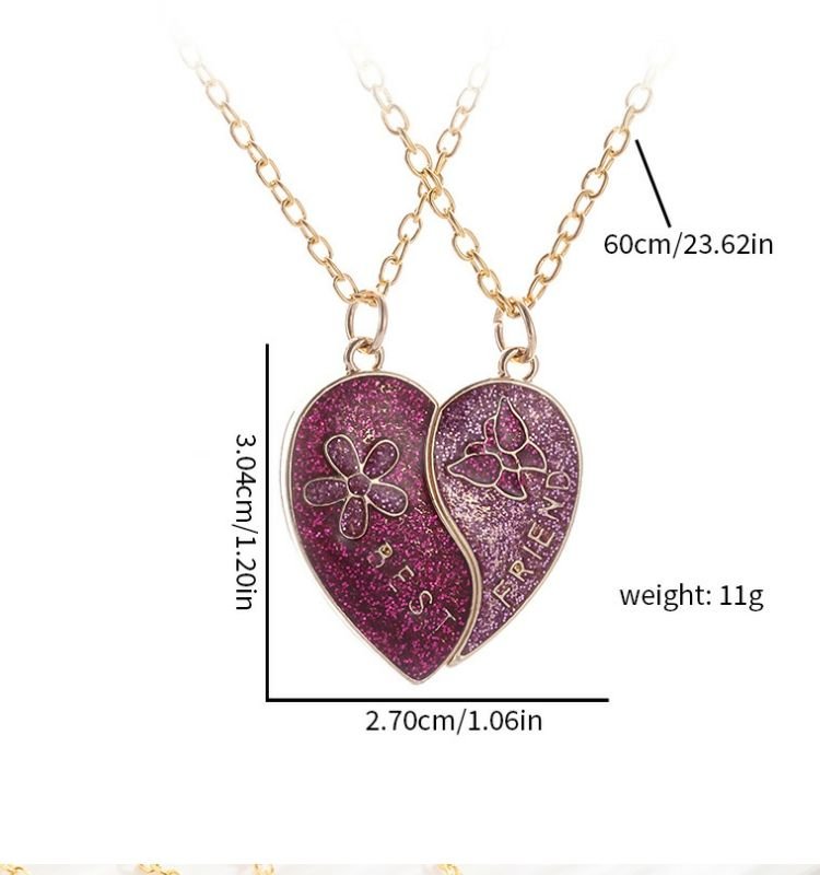 Heart - Shaped Pendant Necklaces: Gold & Silver Stylese