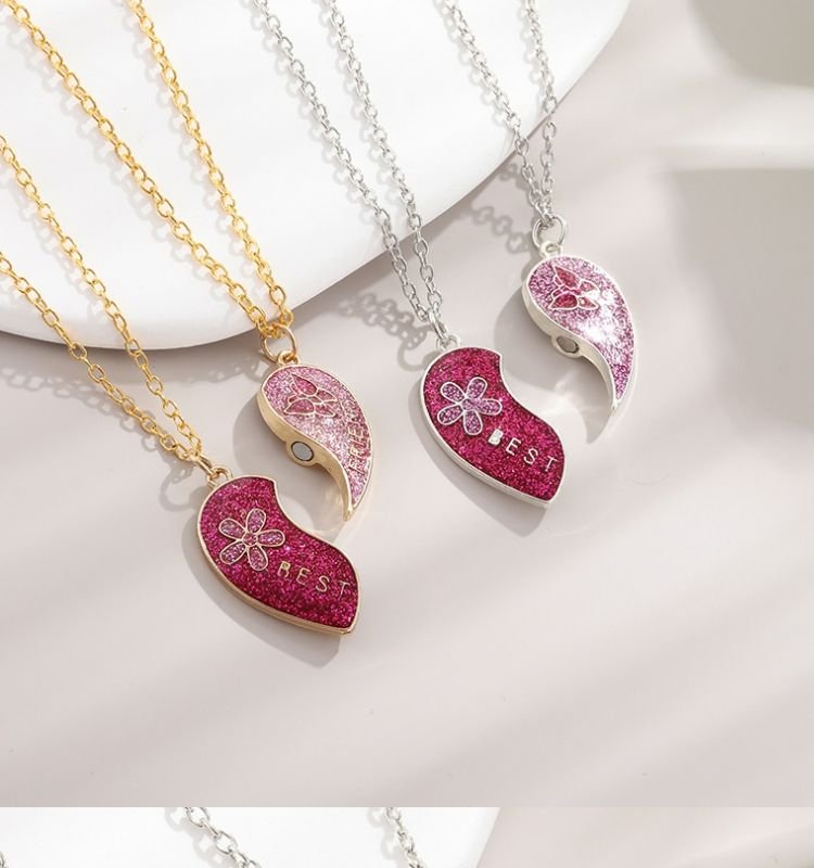 Heart - Shaped Pendant Necklaces: Gold & Silver Stylese