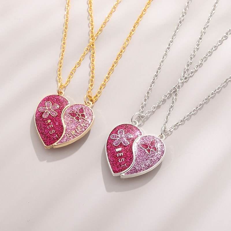 Heart - Shaped Pendant Necklaces: Gold & Silver Stylese