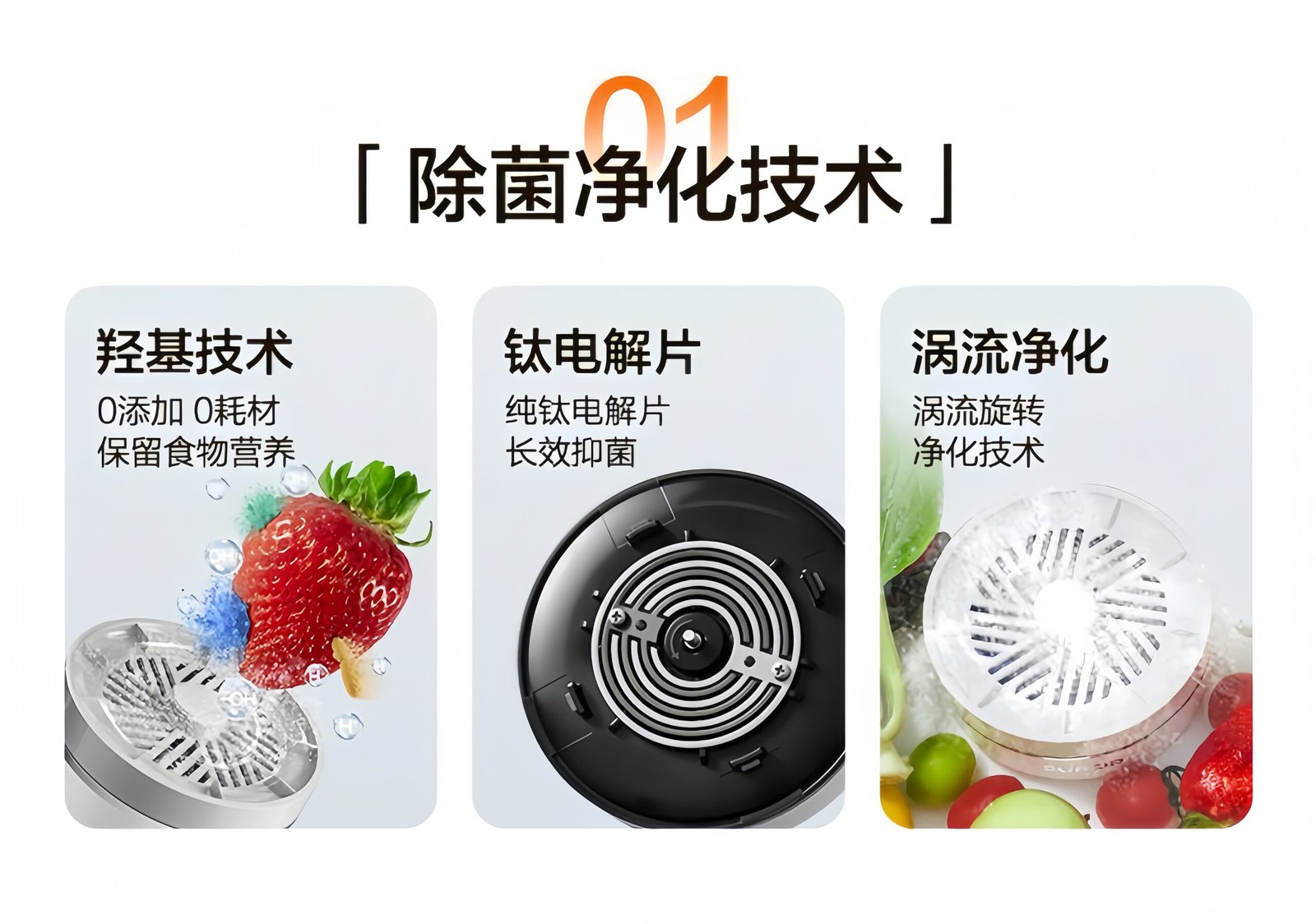 SUPOR Food Purifier Pesticide Removal Fruit and Vegetable Disinfection