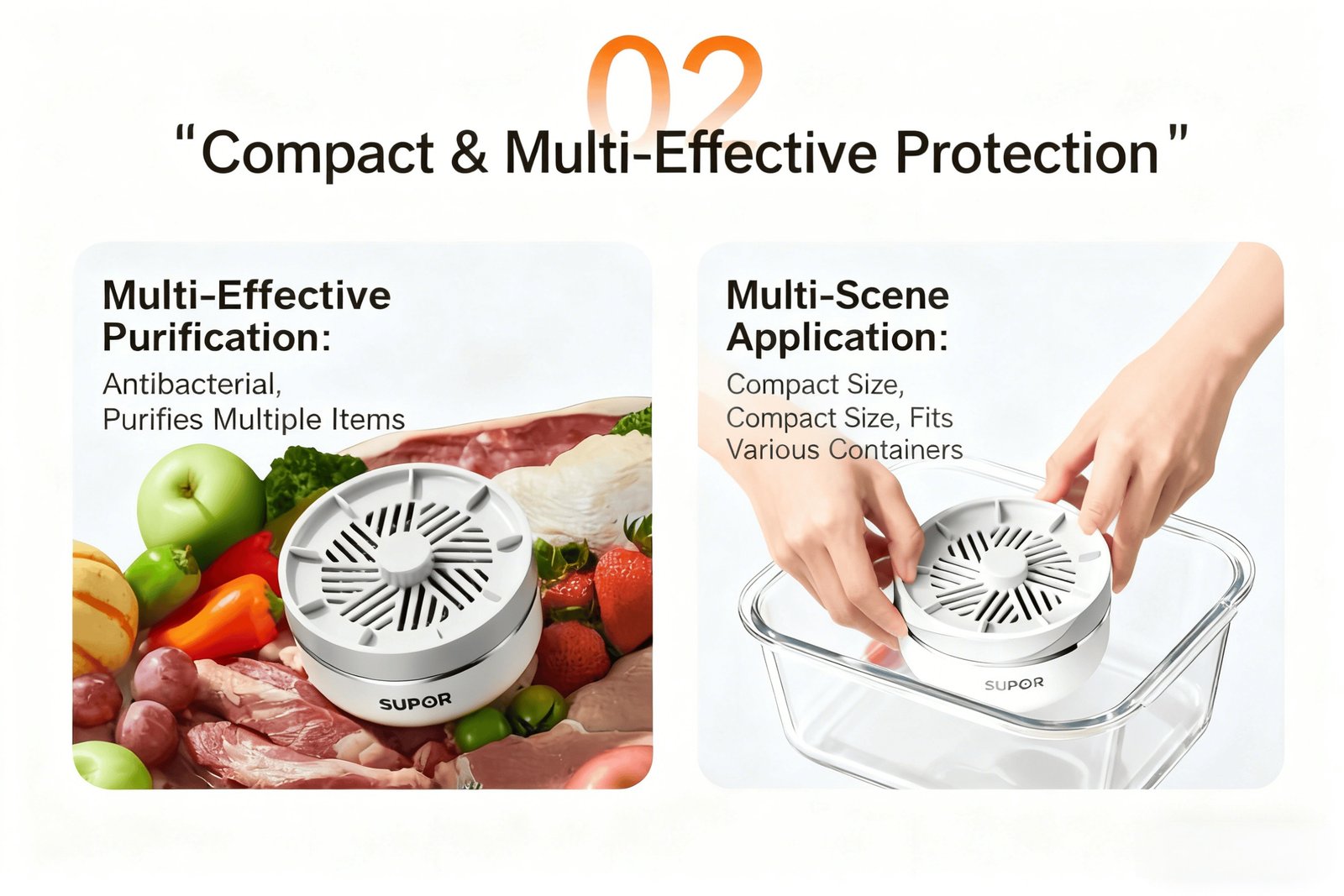 SUPOR Food Purifier Pesticide Removal Fruit and Vegetable Disinfection