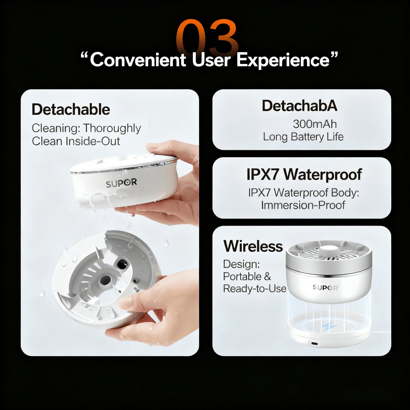 SUPOR Food Purifier Pesticide Removal Fruit and Vegetable Disinfection