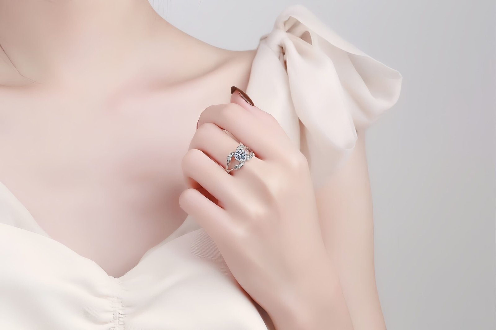 Luxury Design Sparkling Zircon Couple Rings - Ins Style Men & Women Pair