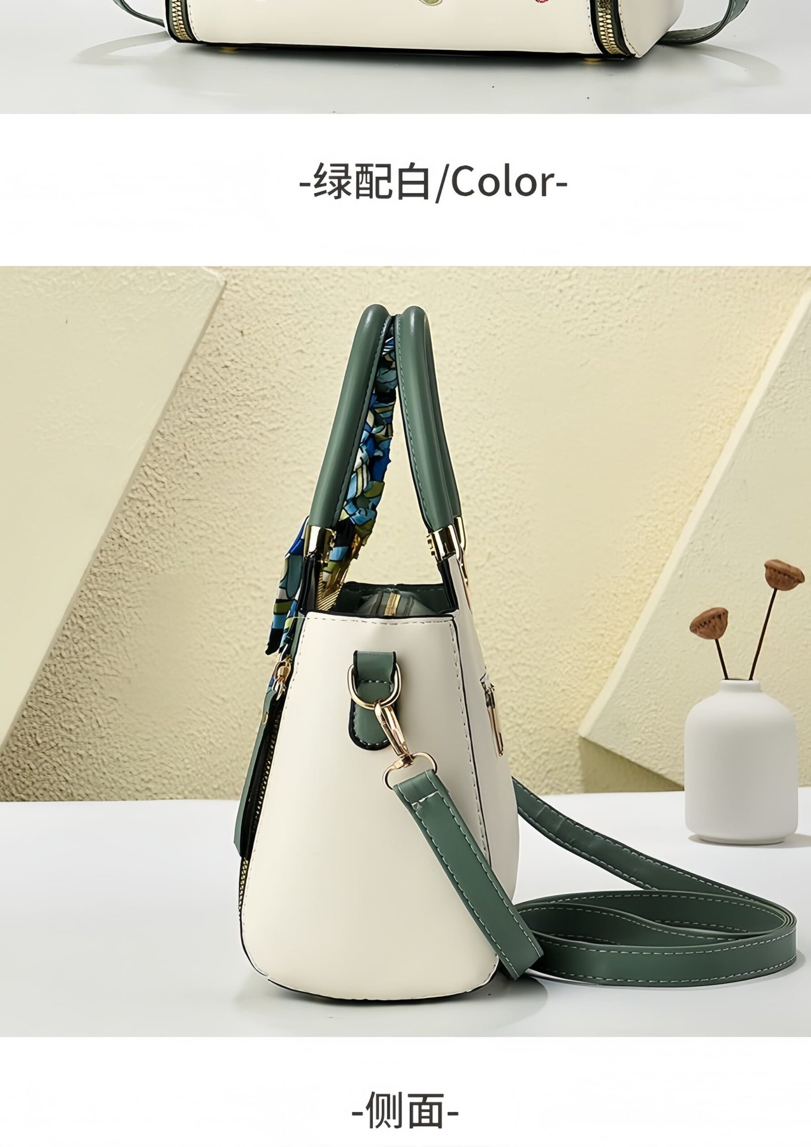 Daiziya Women's Embroidered Handbag - Fashion Commuter Bag with Multiple Compartments, Vintage & Modern Style, Multiple Colors Optional