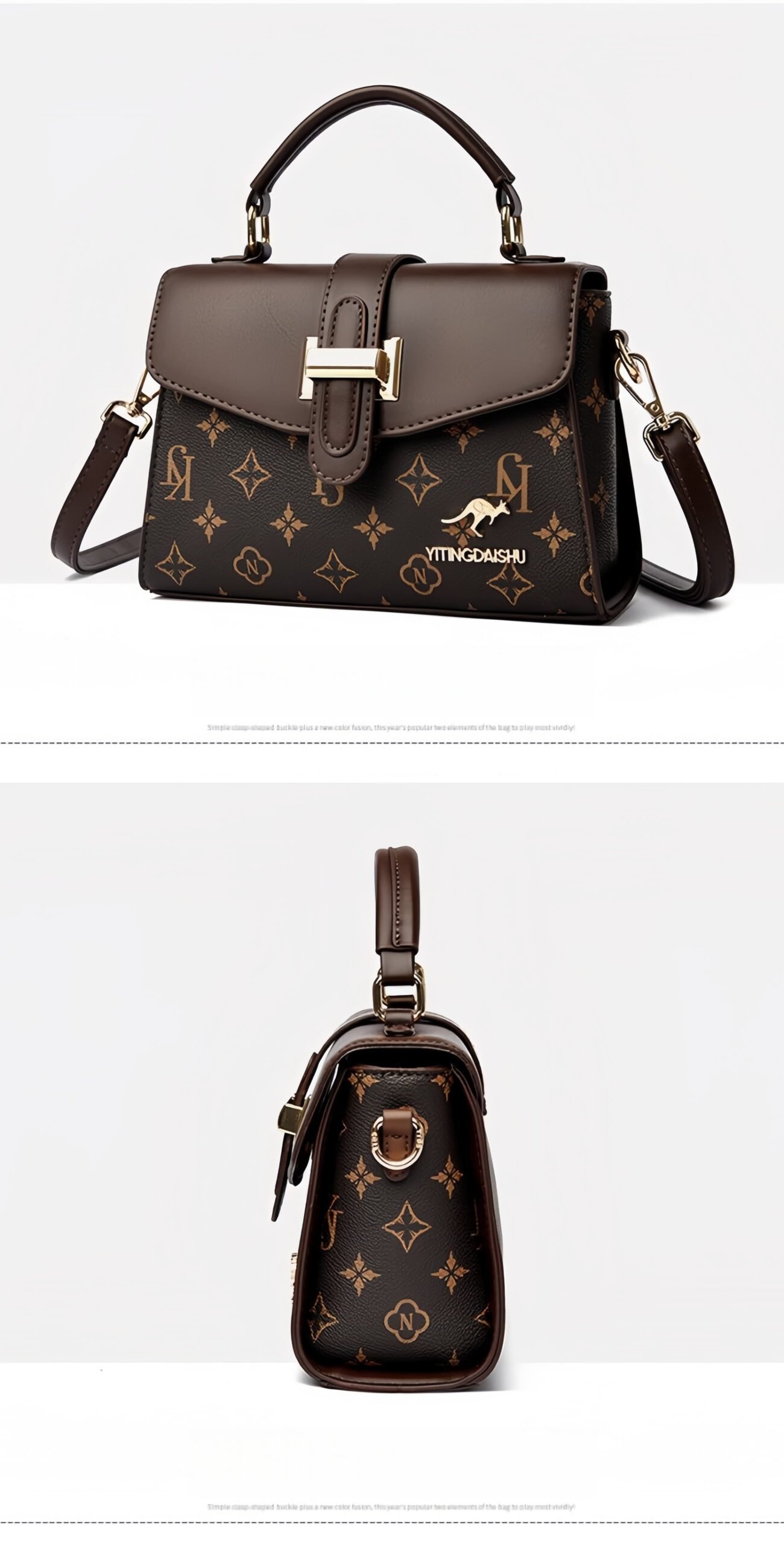 New Women's YITINGDAISHU Crossbody Handbag - Minimalist Elegant Style