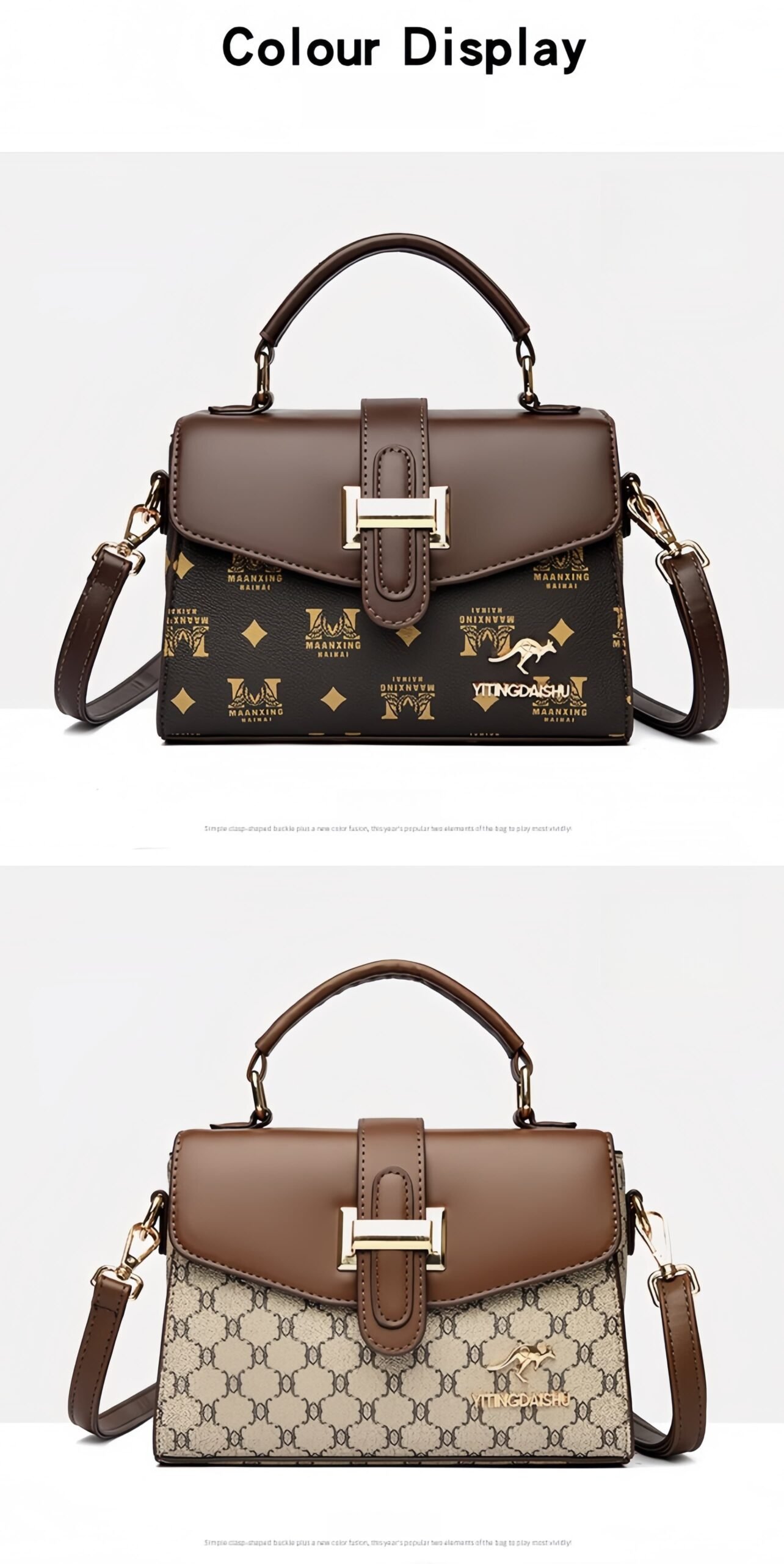 New Women's YITINGDAISHU Crossbody Handbag - Minimalist Elegant Style