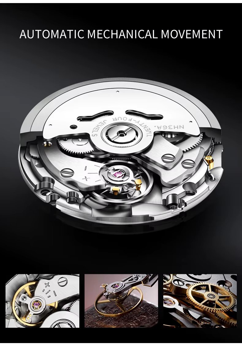 Yelang V1032 44mm Waterproof 300m Diver Watch Swiss Luminous Fully Automatic Mechanical Men Watch Sapphire Stainless