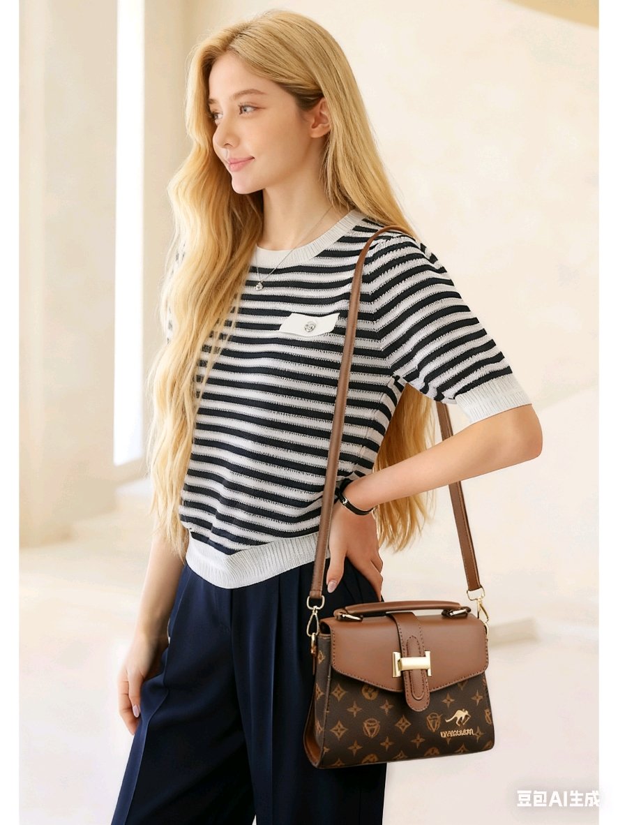 2025 New Women's YITINGDAISHU Crossbody Handbag - Minimalist Elegant Style, Wear-Resistant Multi-Print Design, 3-Way Carrying (Crossbody/Shoulder/Handheld) with 8 Color Options