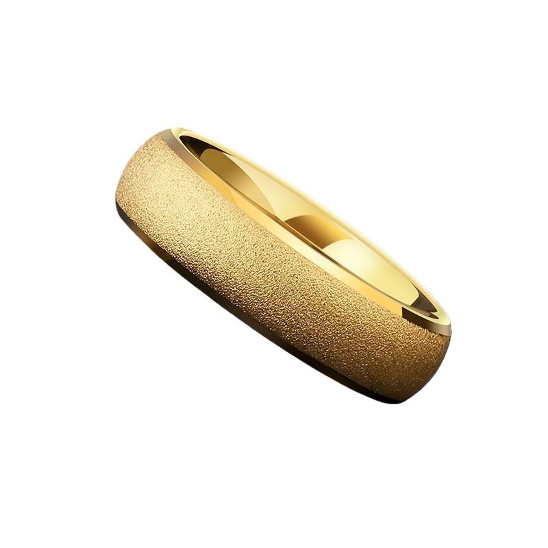 Matte Sand Pattern 857-Grade Tungsten Carbide Ring