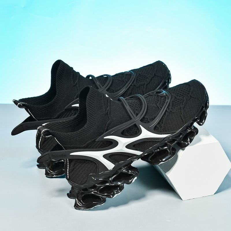 1765807214697–831354985 Trendy Casual Sneakers - Flyknit Upper Sock-Like Design Hollow TPU Sole Comfortable Fashion Athletic Shoes