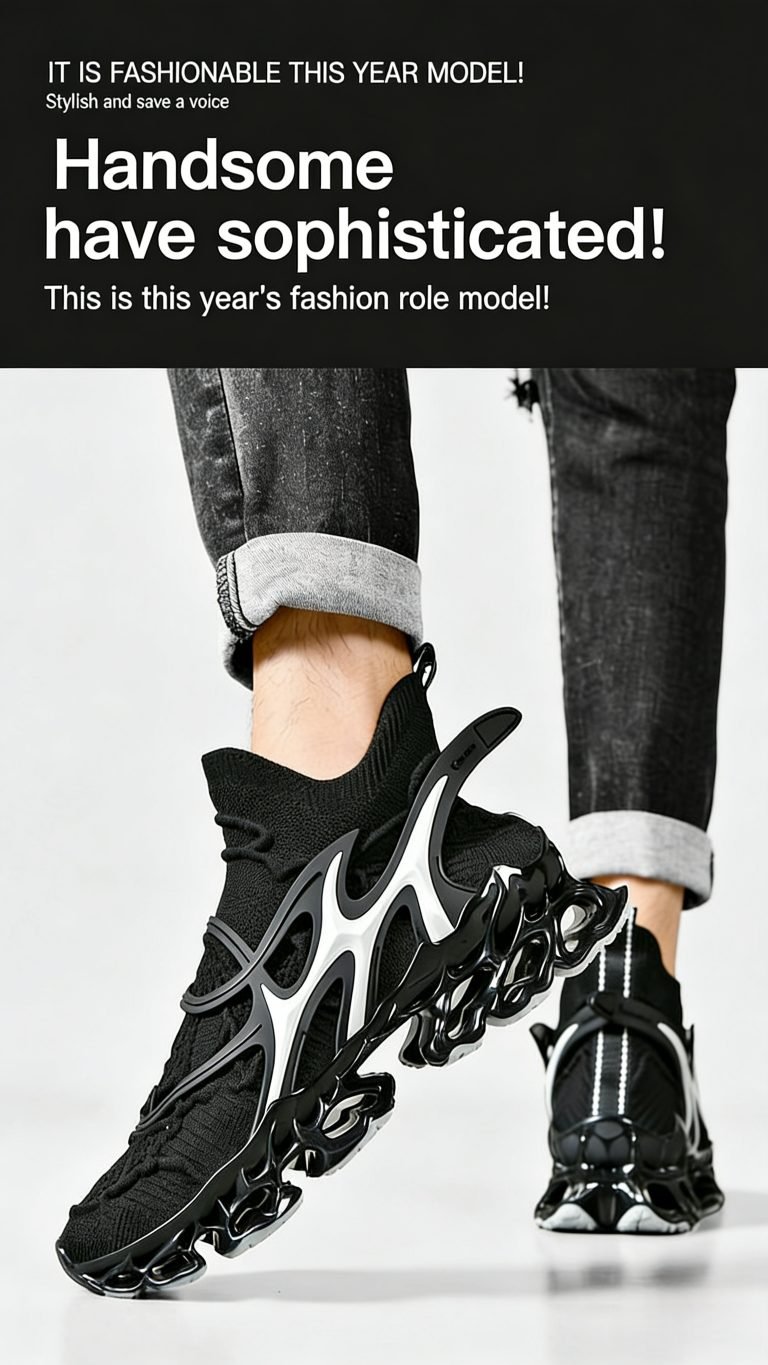 Trendy Casual Sneakers - Flyknit Upper Sock-Like Design Hollow TPU Sole Comfortable Fashion Athletic Shoes