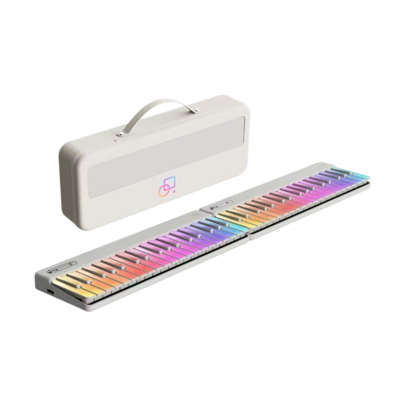 PopuPiano 2nd Generation White Smart Keyboard Full Set Bundle